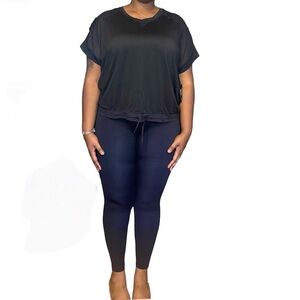 ATHLETIC WORKS MOISTURE WICKING TEE- BLACK SIZE XXL (NEW WITH TAGS)a19